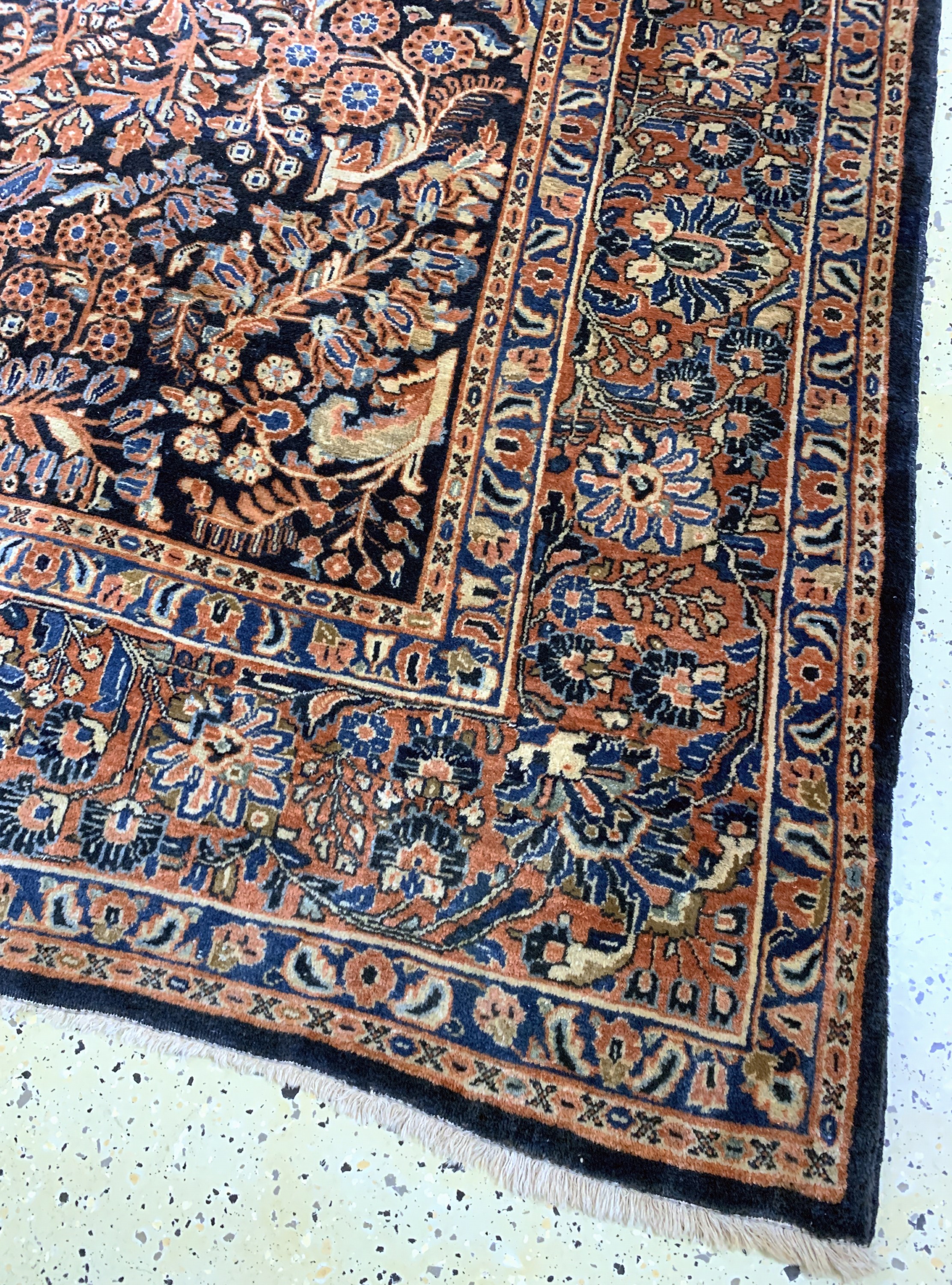 Detail a: Us Re-Import Sarogh antik, Persien, um 1900, Wolle auf Baumwolle, ca. 360 x 270 cm, EHZ: 2