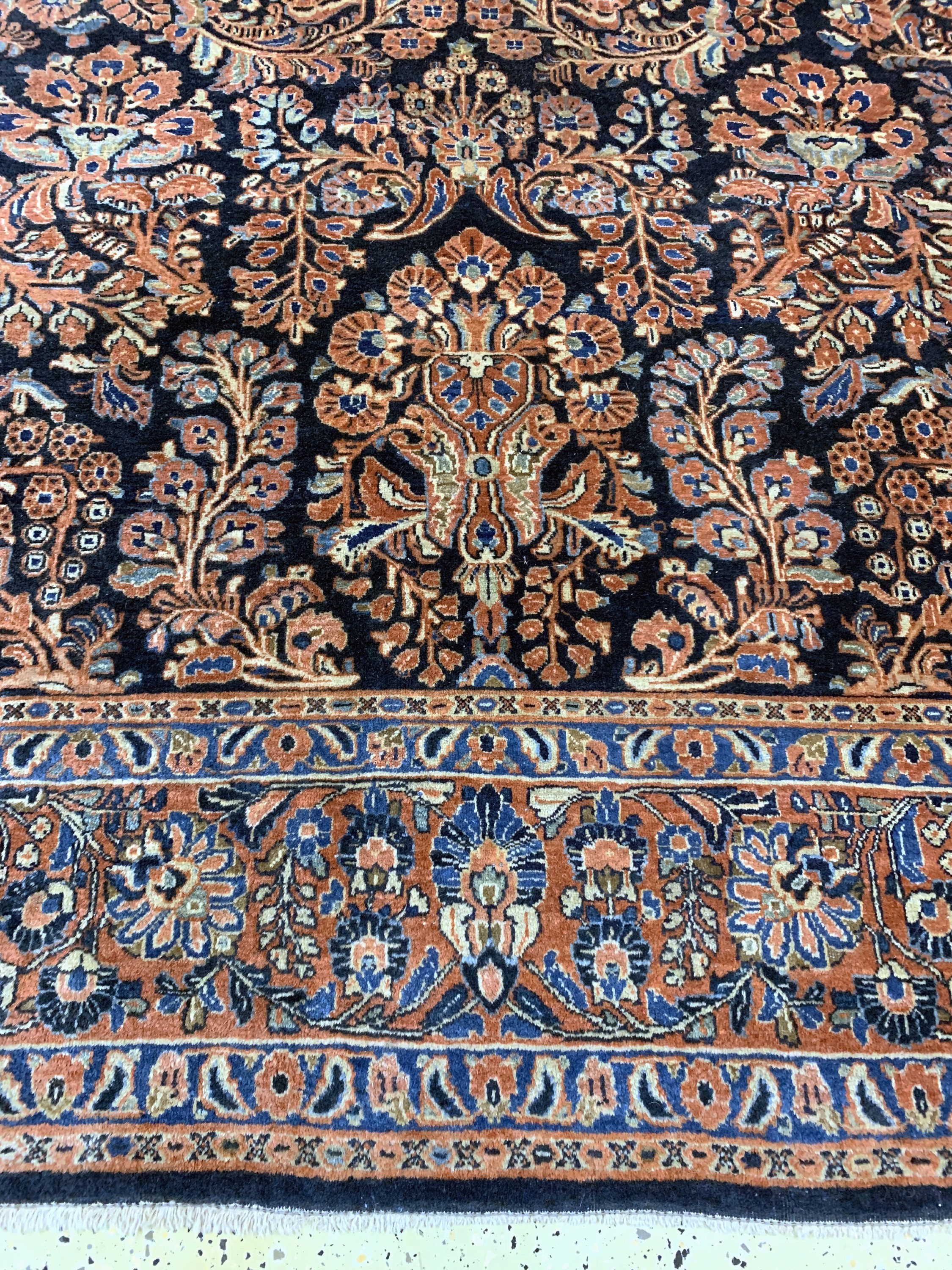 Detail b: Us Re-Import Sarogh antik, Persien, um 1900, Wolle auf Baumwolle, ca. 360 x 270 cm, EHZ: 2