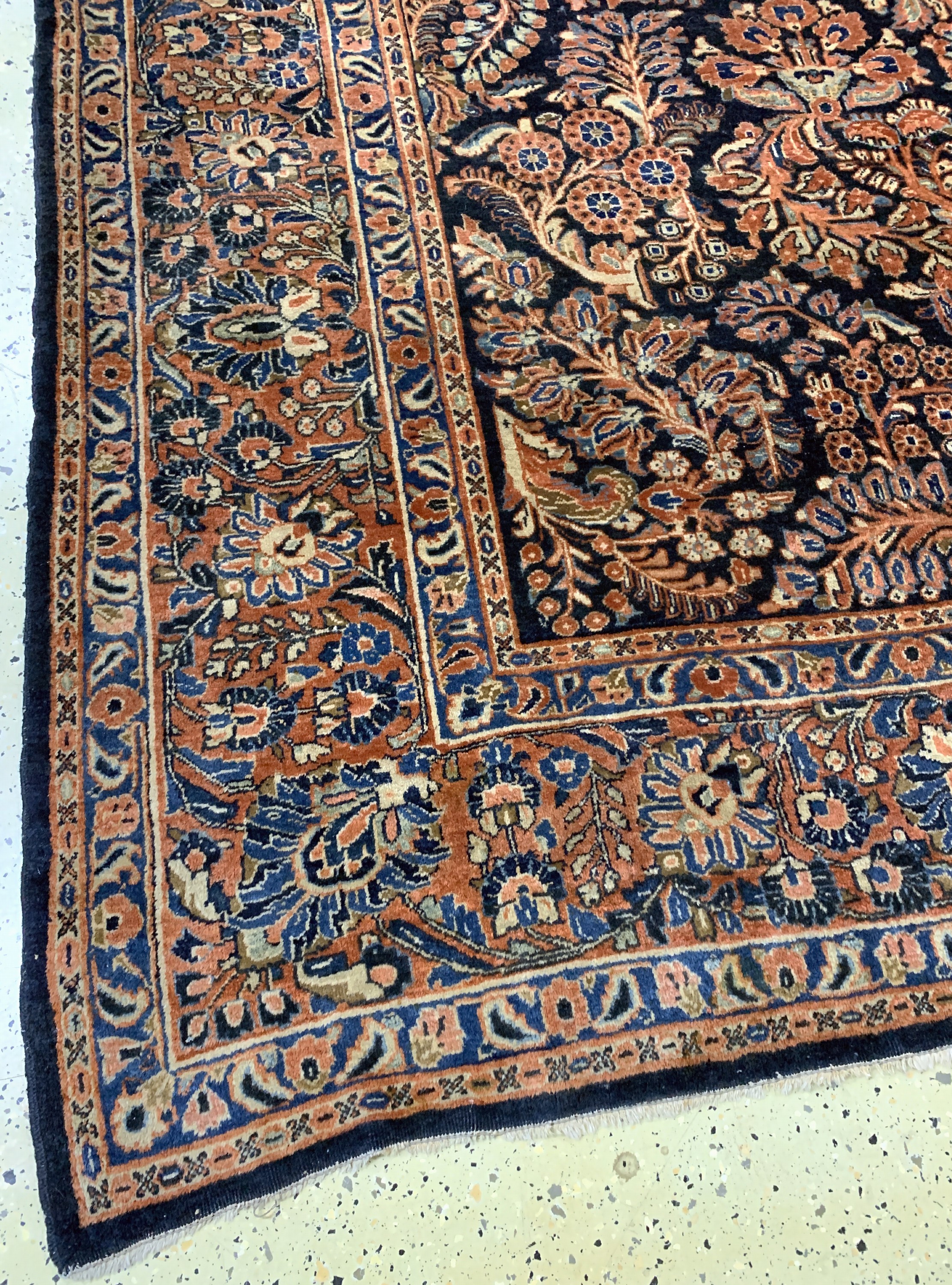 Detail c: Us Re-Import Sarogh antik, Persien, um 1900, Wolle auf Baumwolle, ca. 360 x 270 cm, EHZ: 2