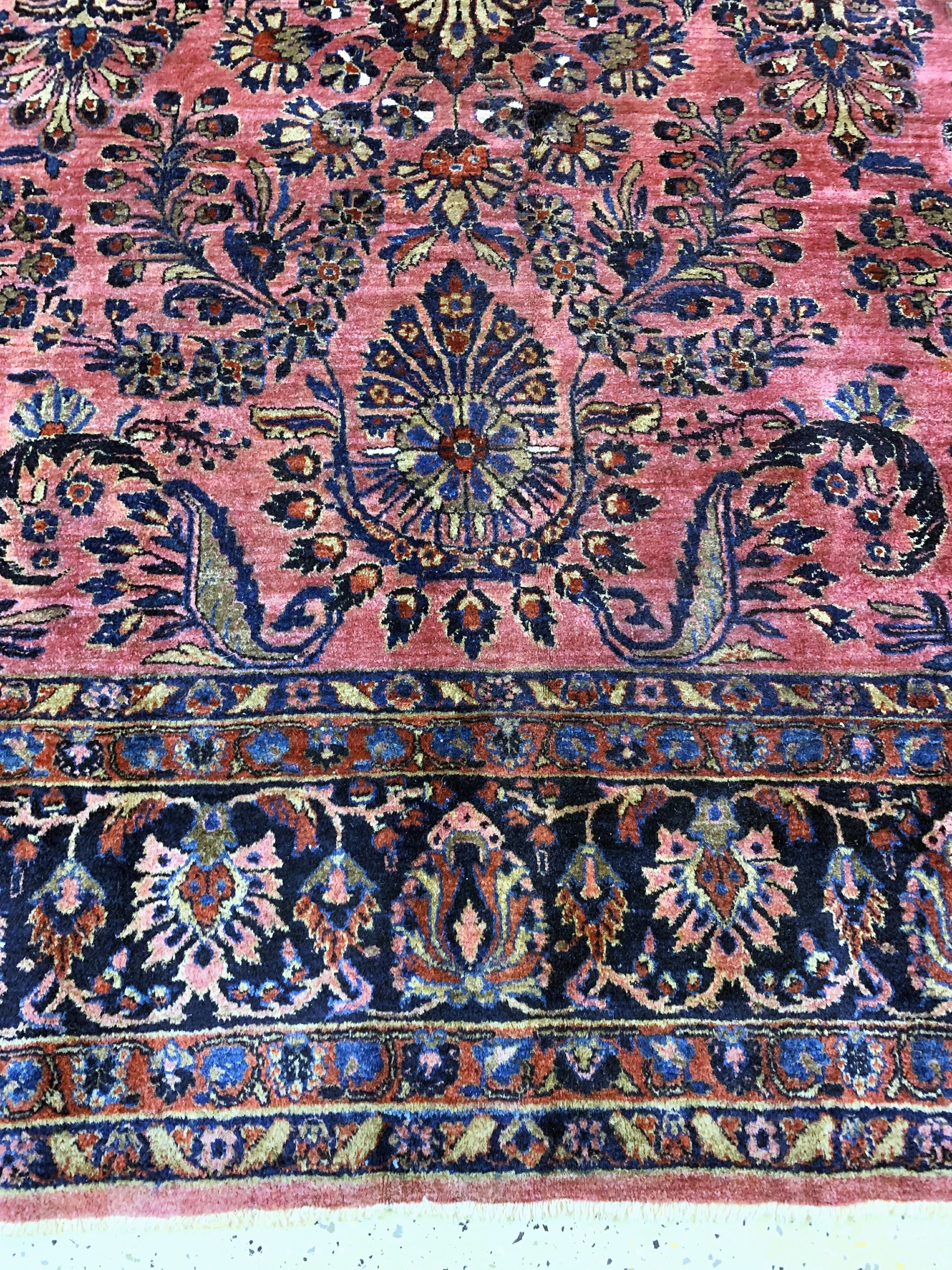 Detail b: Us Re-Import Sarogh antik, Persien, um 1900, Wolle auf Baumwolle, ca. 344 x 262 cm, EHZ: 2