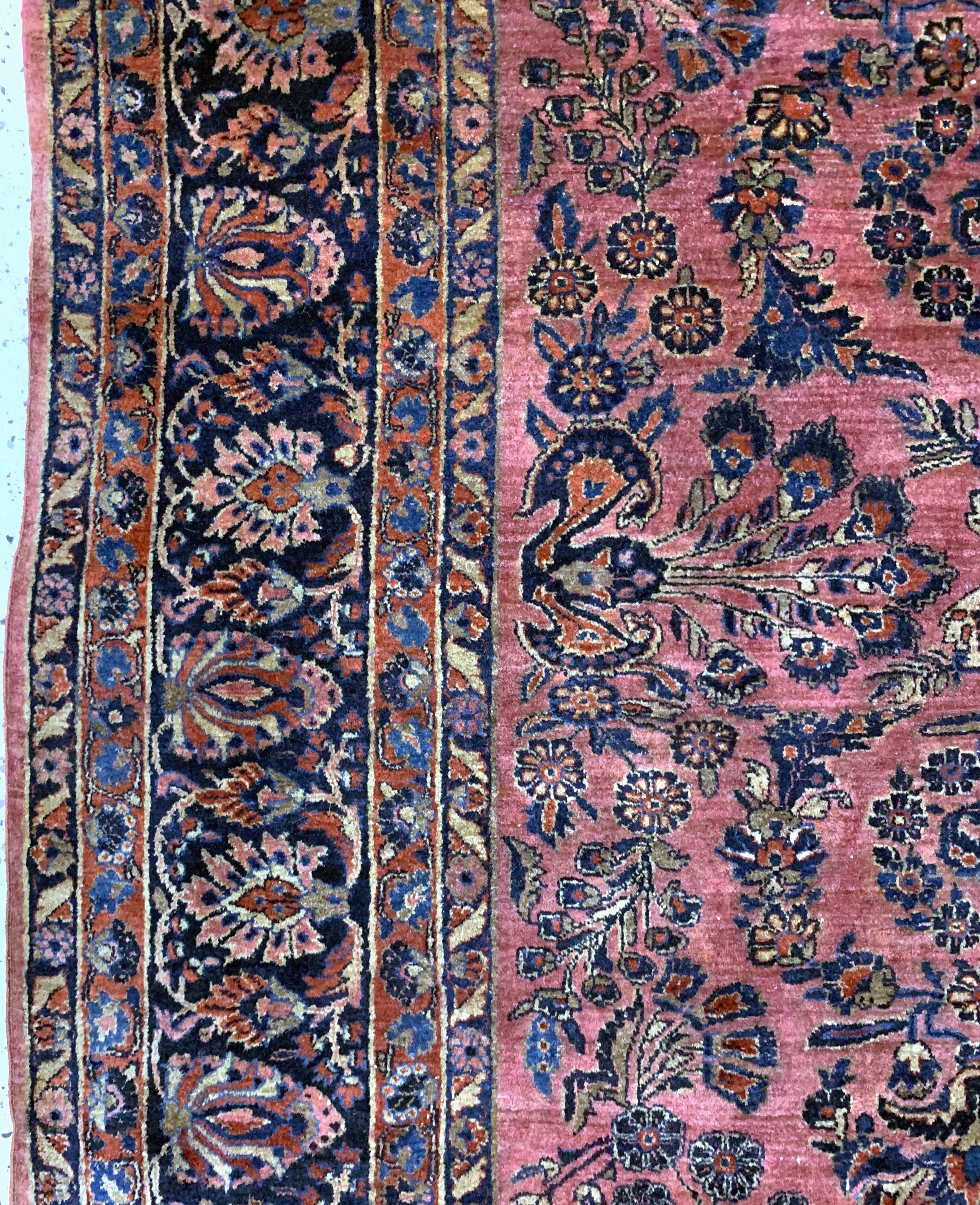 Detail d: Us Re-Import Sarogh antik, Persien, um 1900, Wolle auf Baumwolle, ca. 344 x 262 cm, EHZ: 2