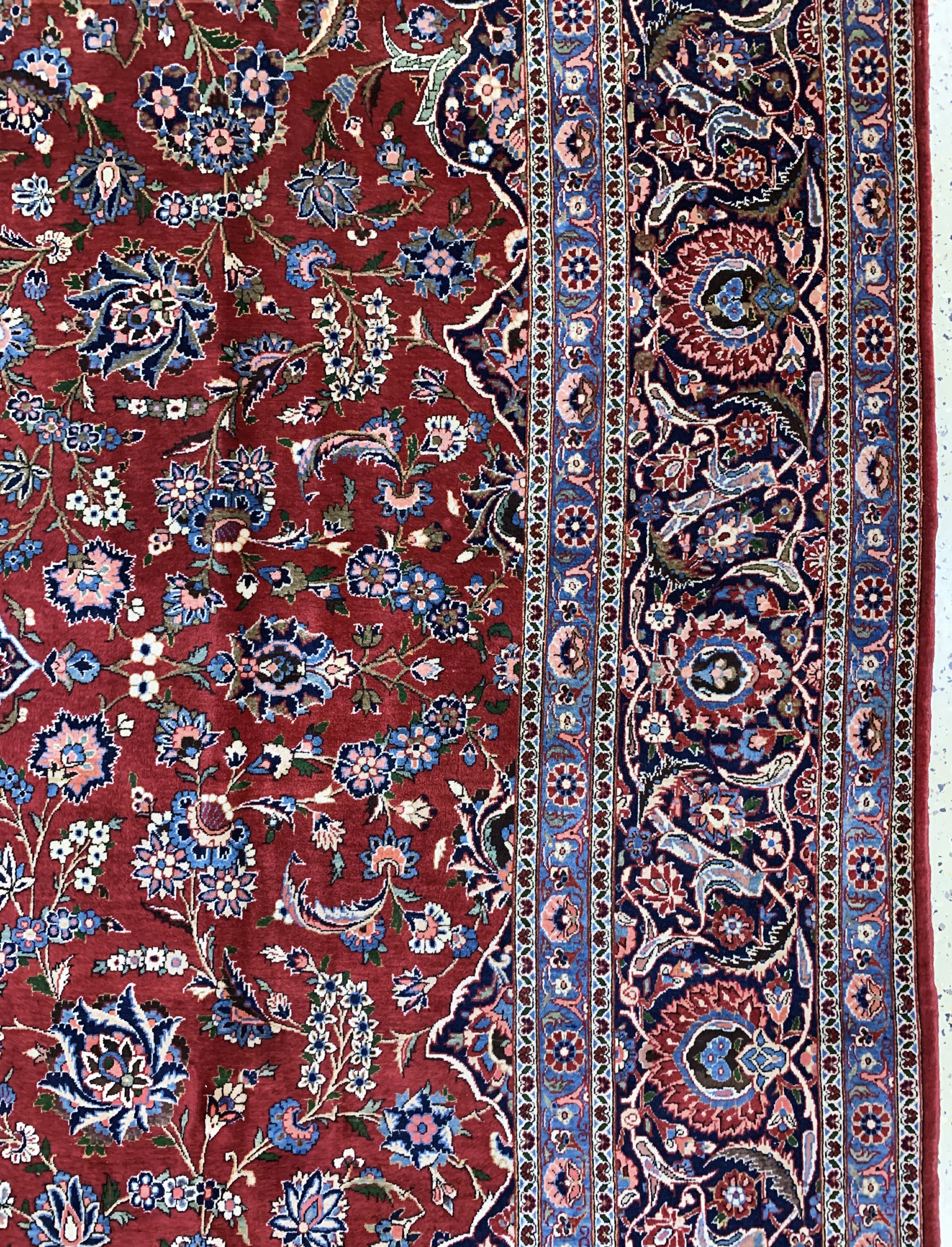 Detail f: Keschan Kork fein, Persien, Anfang 20.Jhd, Korkwolle auf Baumwolle, ca. 420 x 320 cm, fachkundig gereinigt, EHZ: 2(Abrasch)