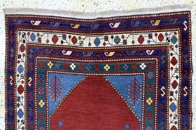 27035045a - Antiker Kazak, Kaukasus, Anfang 20.Jhd, Wolle auf Baumwolle, ca. 200 x 135 cm, EHZ: 2-3