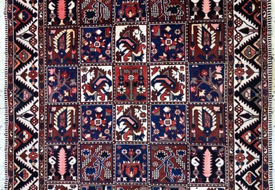 27035053d - Felder Bachtiar, Persien, Mitte 20.Jhd, Wolle auf Baumwolle, ca. 290 x 155 cm, EHZ: ...