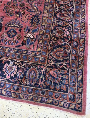 27035054a - Us Re-Import Sarogh antik, Persien, um 1900, Wolle auf Baumwolle, ca. 344 x 262 cm, ...