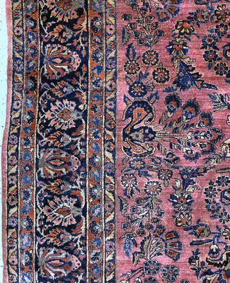 27035054d - Us Re-Import Sarogh antik, Persien, um 1900, Wolle auf Baumwolle, ca. 344 x 262 cm, ...