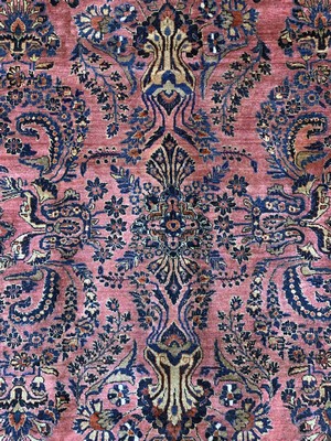 27035054e - Us Re-Import Sarogh antik, Persien, um 1900, Wolle auf Baumwolle, ca. 344 x 262 cm, ...