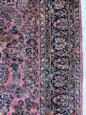 27035054f - Us Re-Import Sarogh antik, Persien, um 1900, Wolle auf Baumwolle, ca. 344 x 262 cm, ...