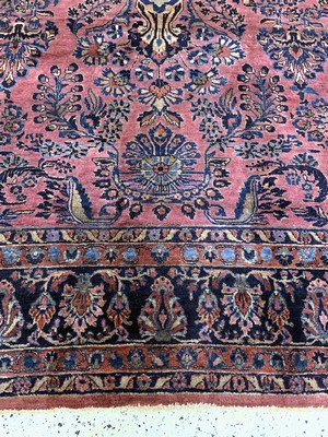 27035054h - Us Re-Import Sarogh antik, Persien, um 1900, Wolle auf Baumwolle, ca. 344 x 262 cm, ...