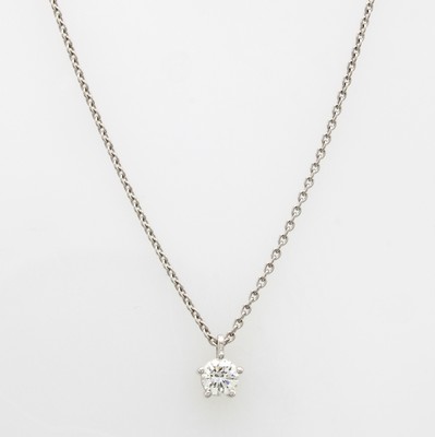 Image Collier mit Brillantsolitär, WG 585/000, Brill. in 5er Krappenfassung ca. 0.25 ct ...