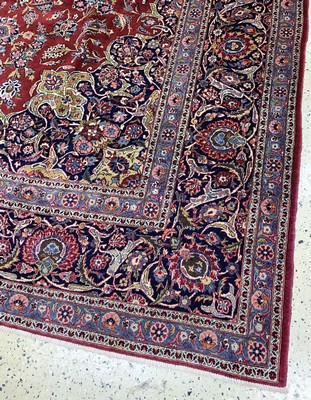 27035056a - Keschan Kork fein, Persien, Anfang 20.Jhd, Korkwolle auf Baumwolle, ca. 420 x 320 cm, ...