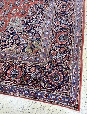 27035056g - Keschan Kork fein, Persien, Anfang 20.Jhd, Korkwolle auf Baumwolle, ca. 420 x 320 cm, ...