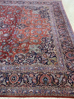 27035056j - Keschan Kork fein, Persien, Anfang 20.Jhd, Korkwolle auf Baumwolle, ca. 420 x 320 cm, ...