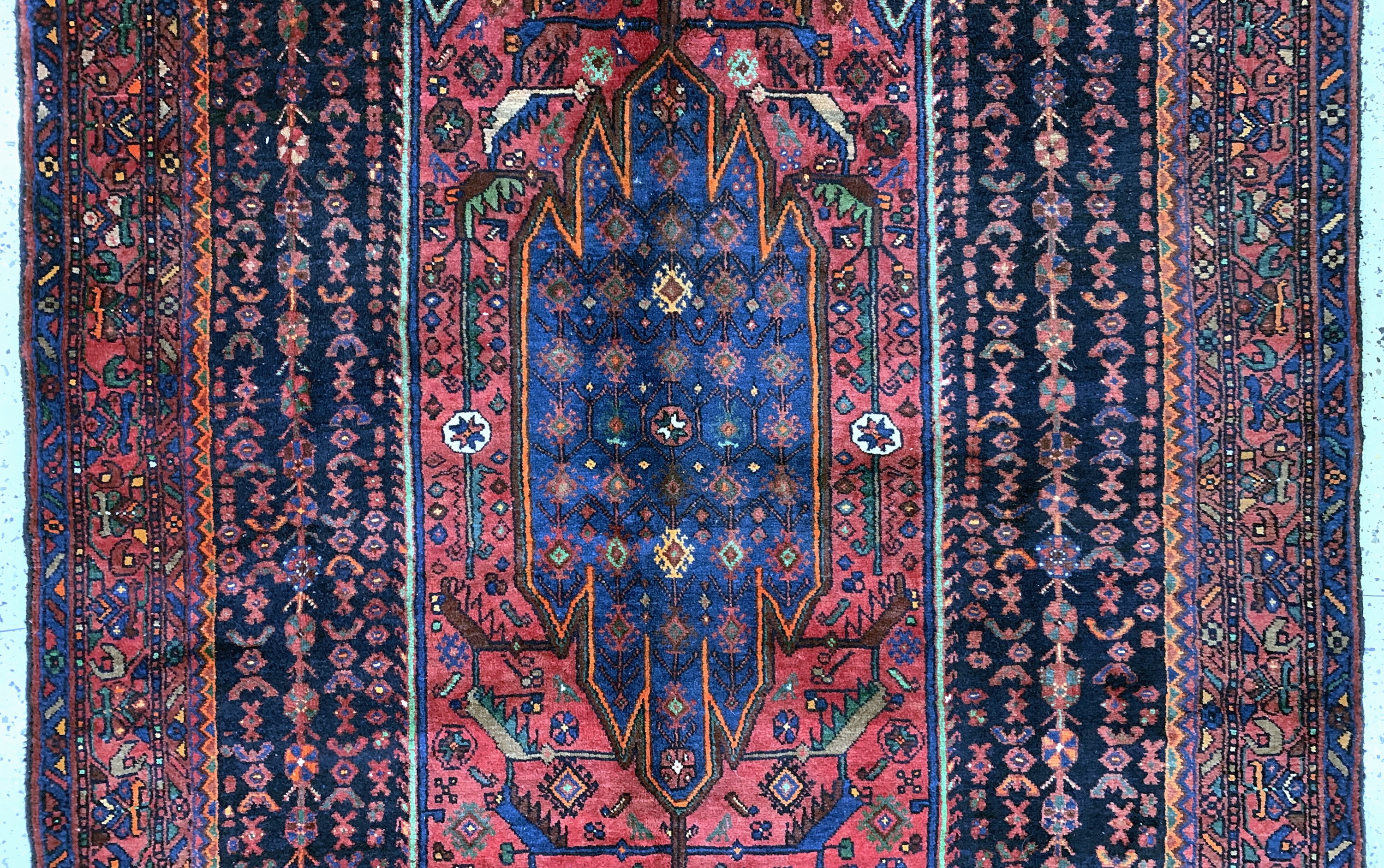 Detail b: Kordi Bidjar, Persien, Mitte 20.Jhd, Wolle auf Baumwolle, ca. 309 x 163 cm, EHZ: 2