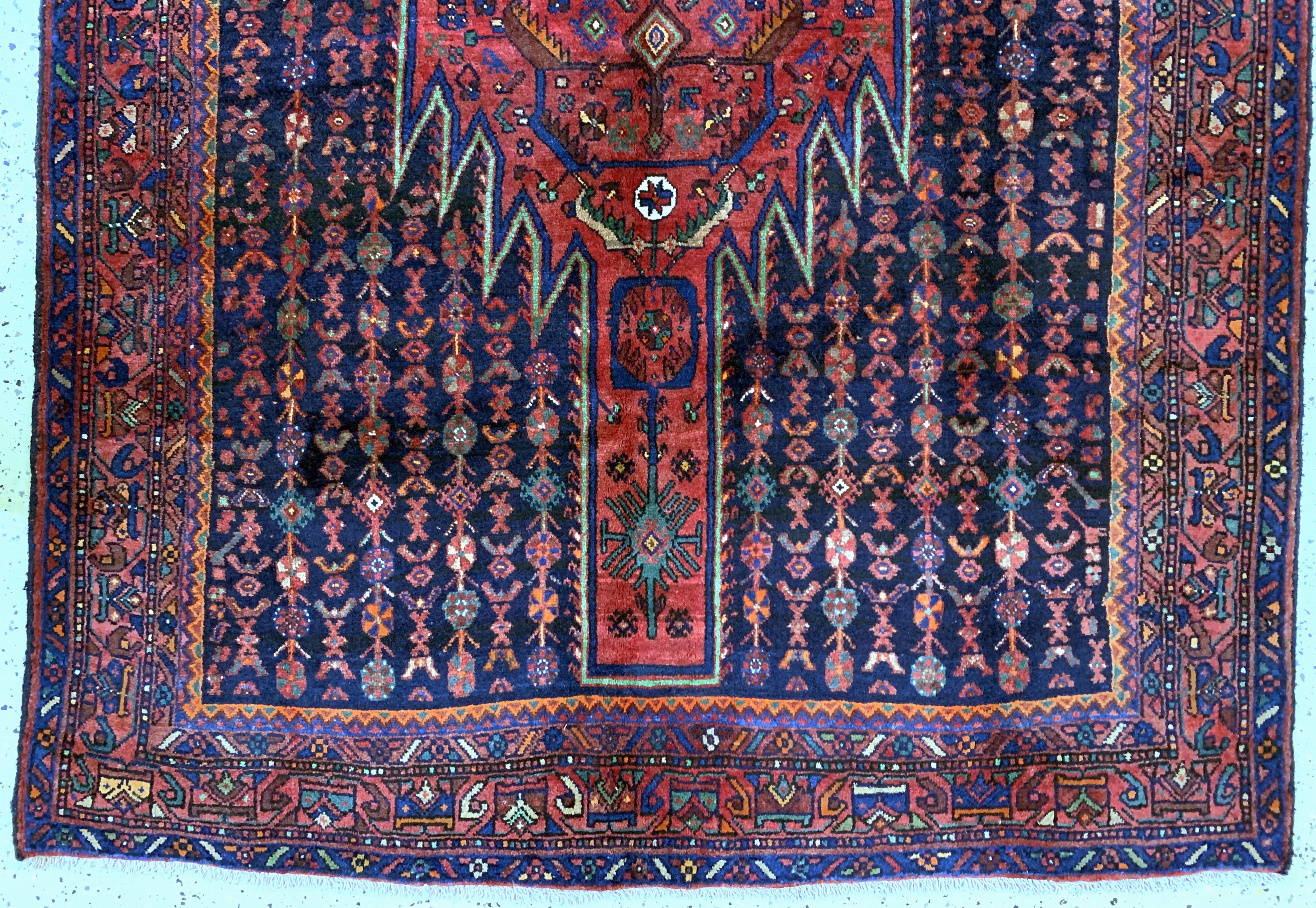 Detail c: Kordi Bidjar, Persien, Mitte 20.Jhd, Wolle auf Baumwolle, ca. 309 x 163 cm, EHZ: 2