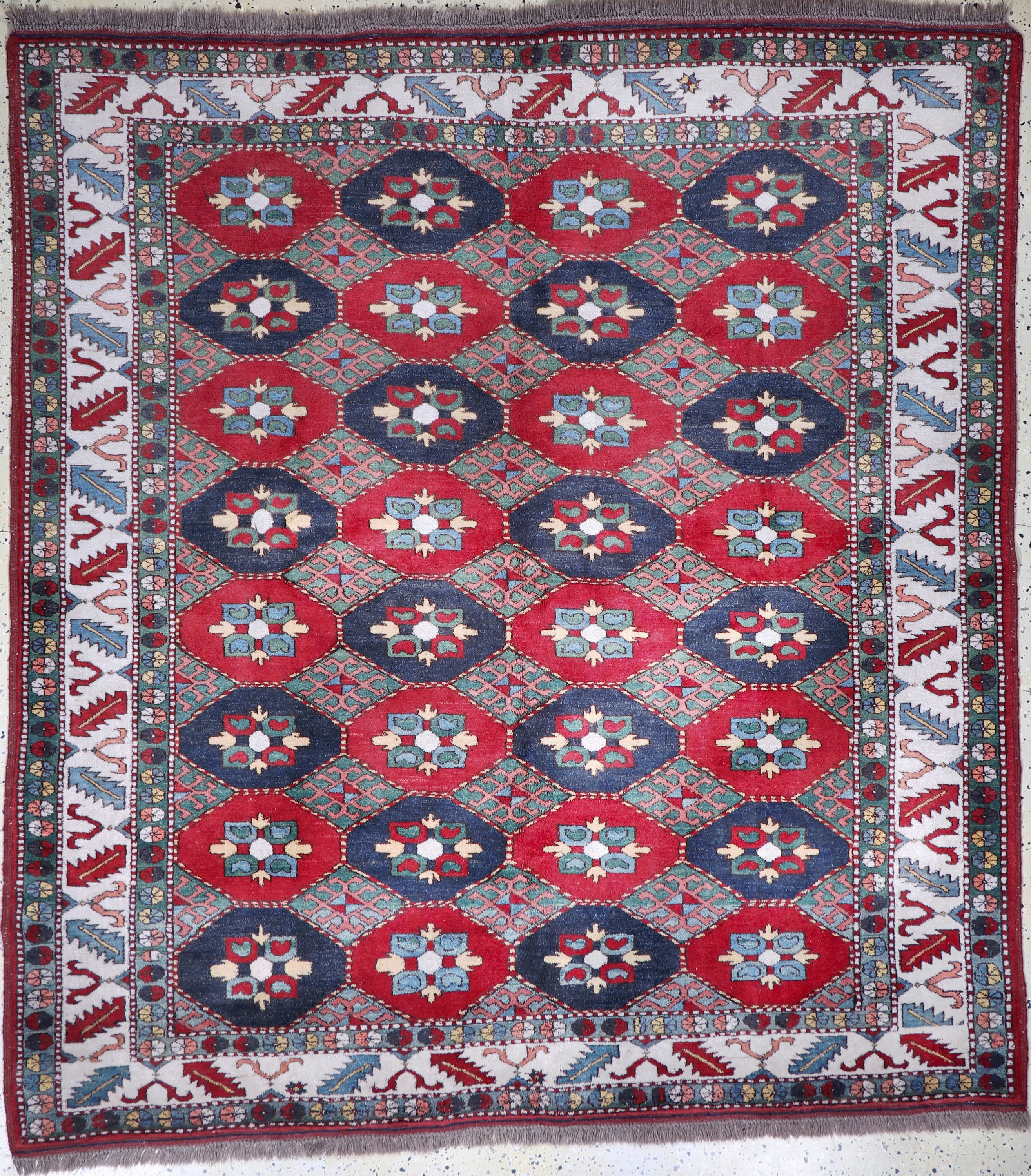 Image 27035161 - Kazak neugeknüpft, Pakistan, Ende 20.Jhd, Wolle auf Wolle, ca. 205 x 190 cm, EHZ: 2