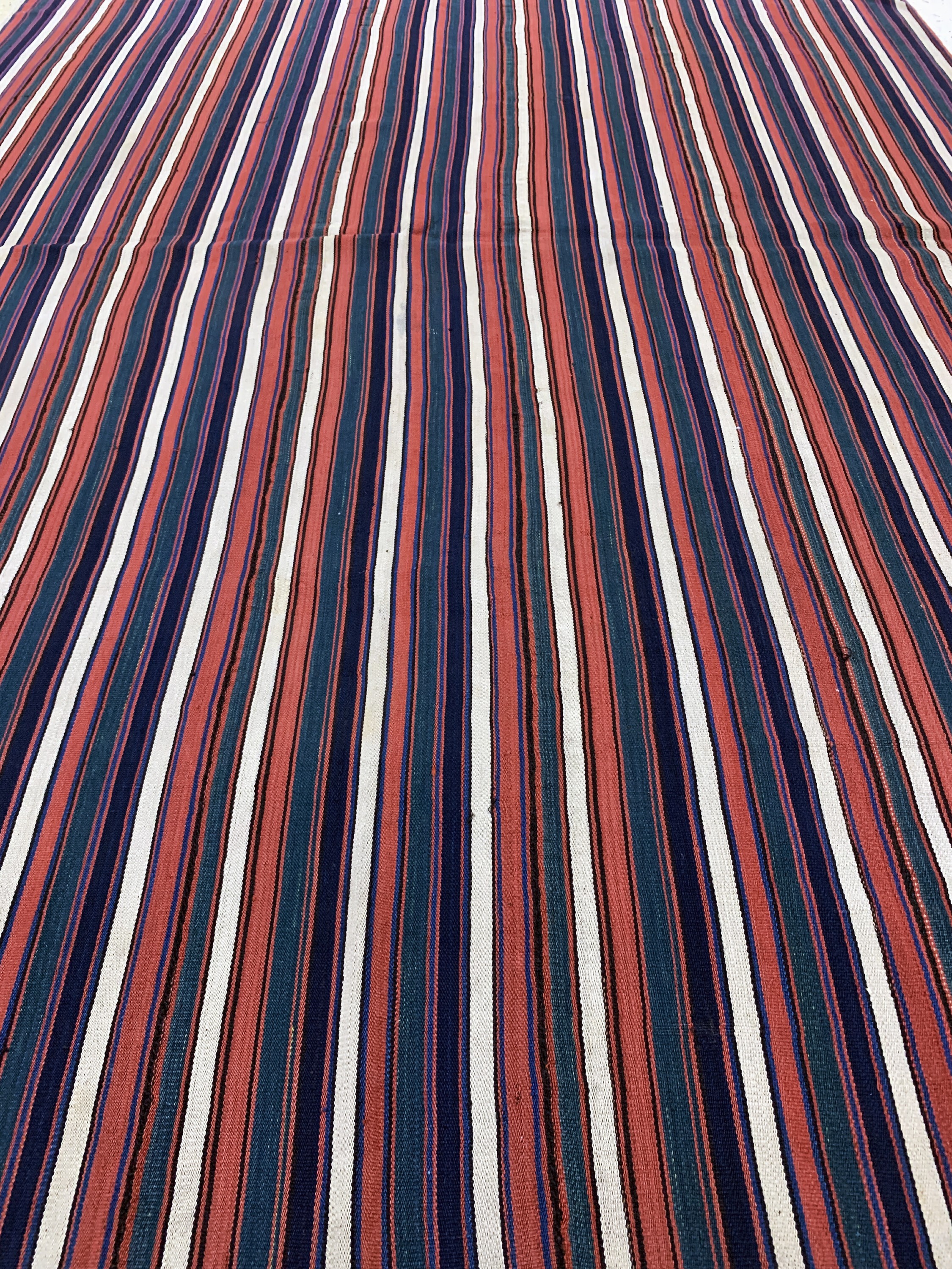 Detail b: "Djajim"Nomaden-Decke, Persien, Anfang 20.Jhd, Wolle auf Wolle, ca. 200 x 143 cm, (7 Bahnig), EHZ: 2
