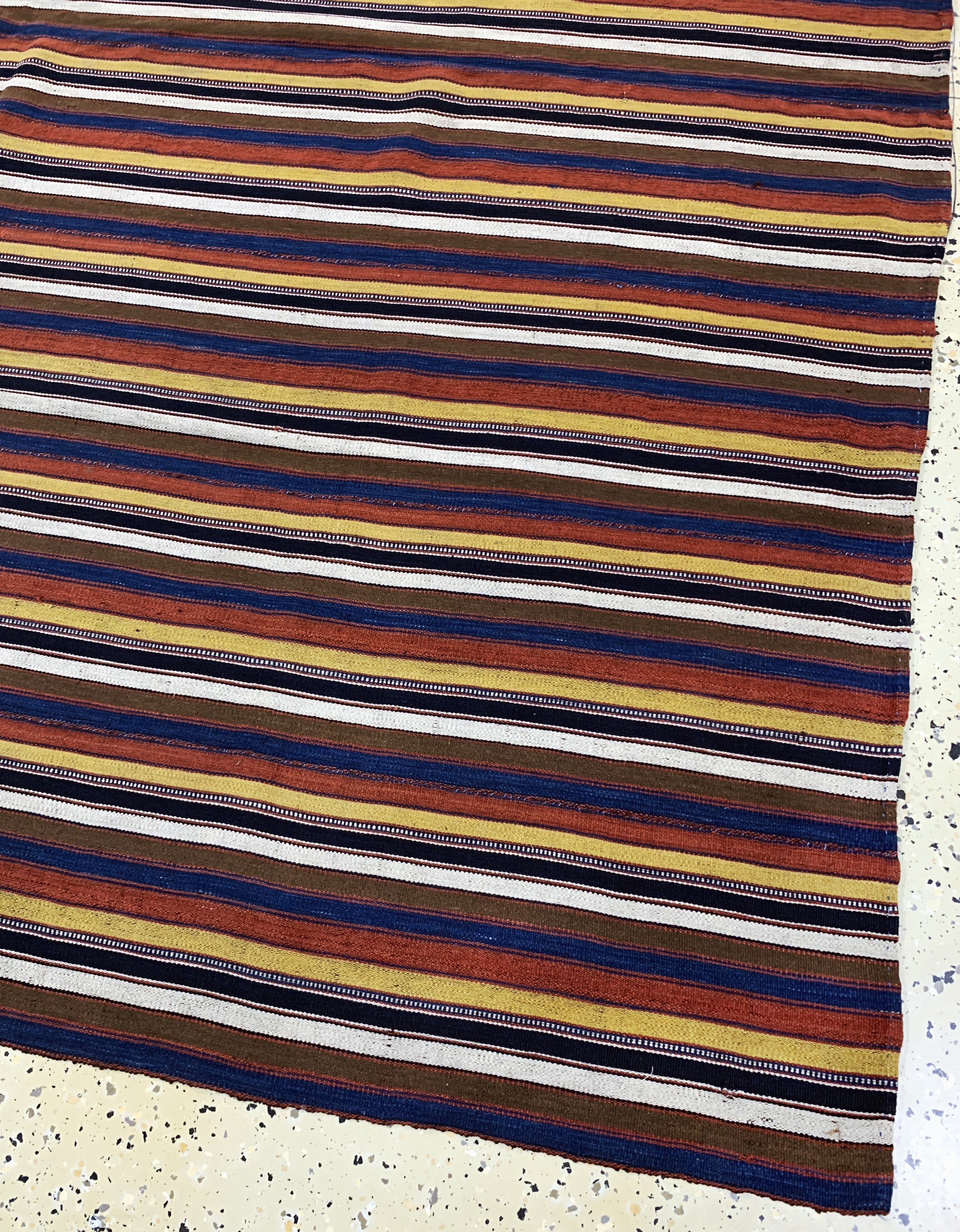 Detail a: "Djajim"Nomaden-Decke, Persien, Anfang 20.Jhd, Wolle auf Wolle, ca. 205 x 205 cm, (8 Bahnig), EHZ: 2