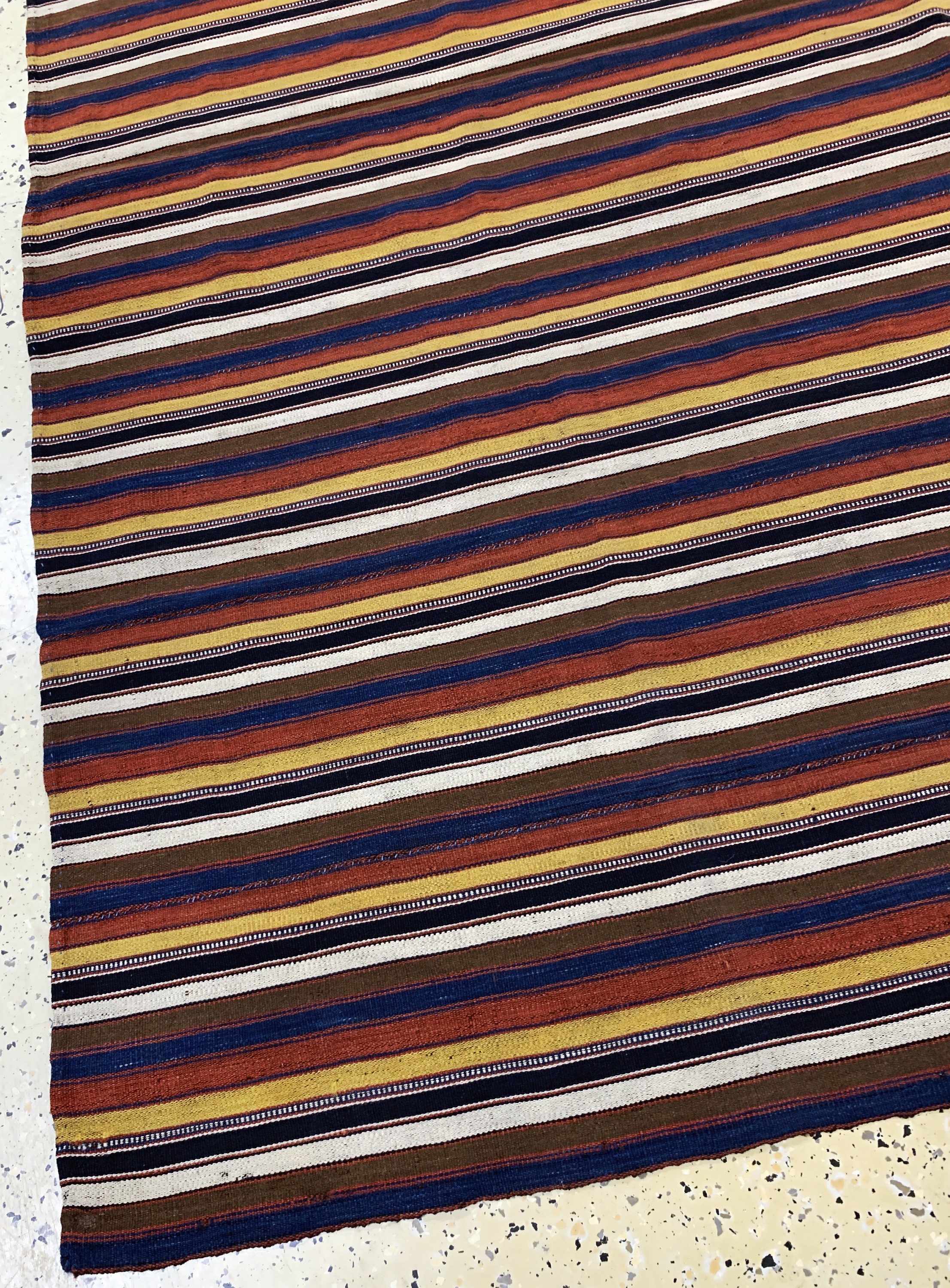 Detail b: "Djajim"Nomaden-Decke, Persien, Anfang 20.Jhd, Wolle auf Wolle, ca. 205 x 205 cm, (8 Bahnig), EHZ: 2