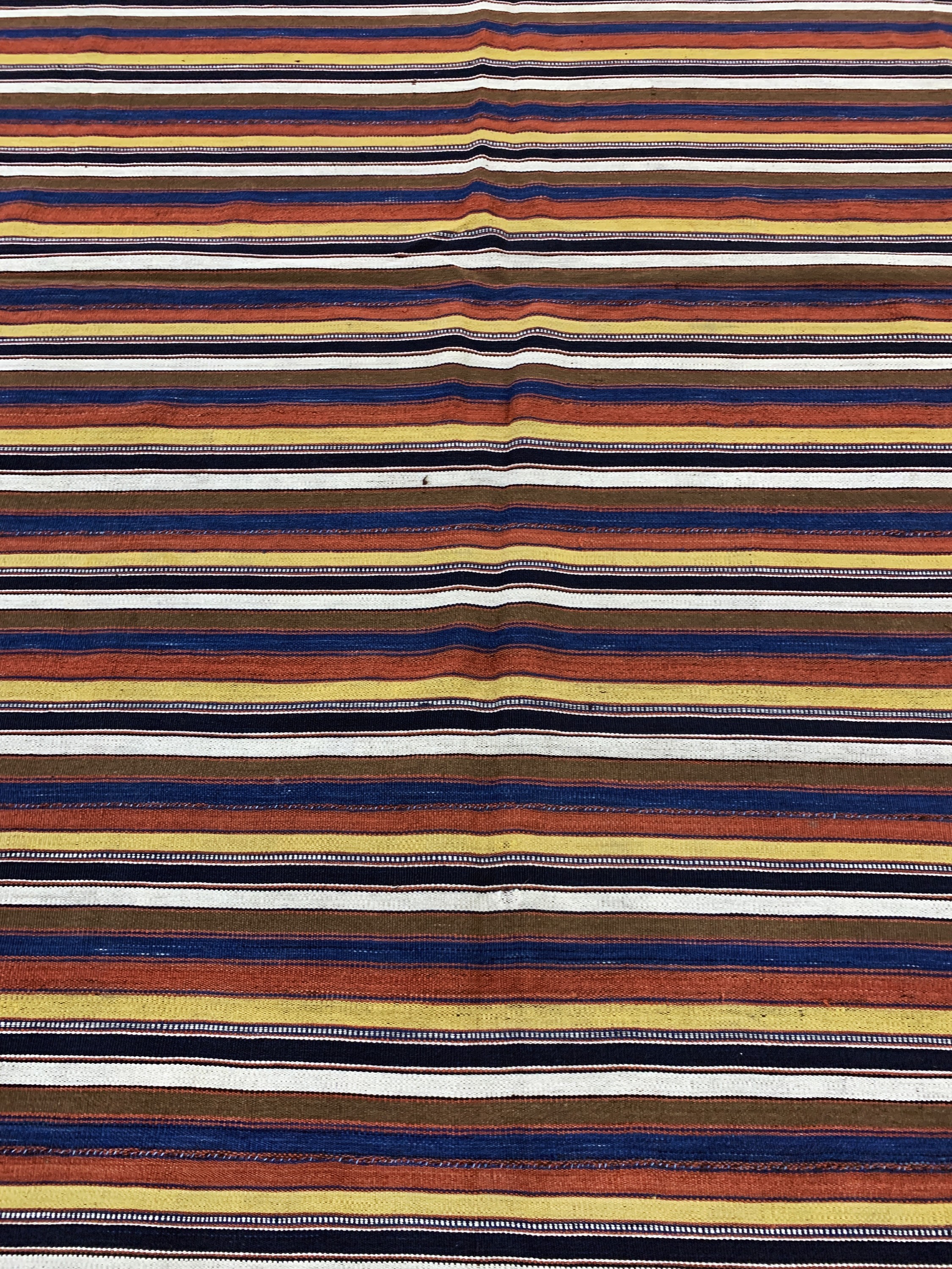 Detail c: "Djajim"Nomaden-Decke, Persien, Anfang 20.Jhd, Wolle auf Wolle, ca. 205 x 205 cm, (8 Bahnig), EHZ: 2