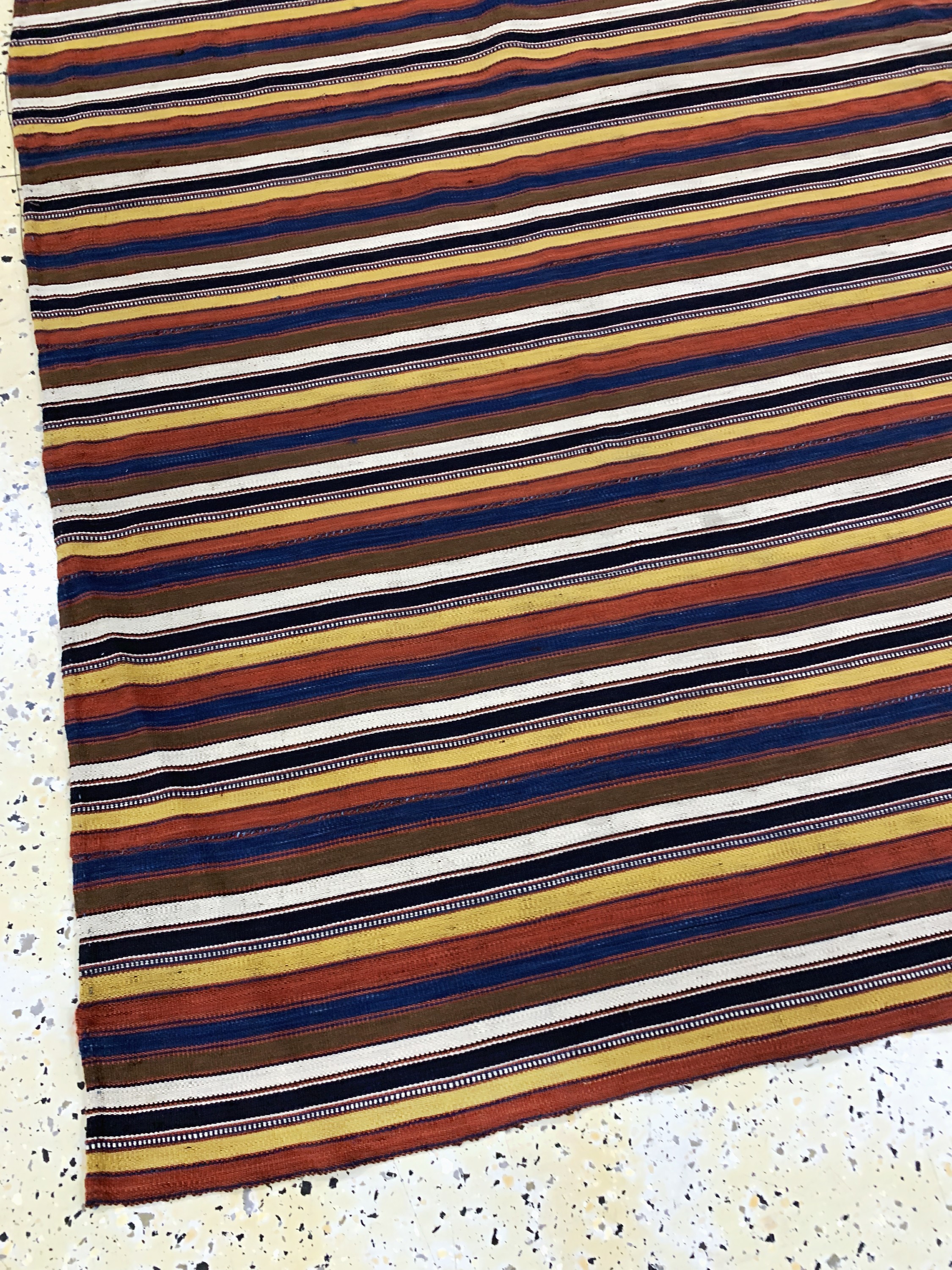 Detail e: "Djajim"Nomaden-Decke, Persien, Anfang 20.Jhd, Wolle auf Wolle, ca. 205 x 205 cm, (8 Bahnig), EHZ: 2