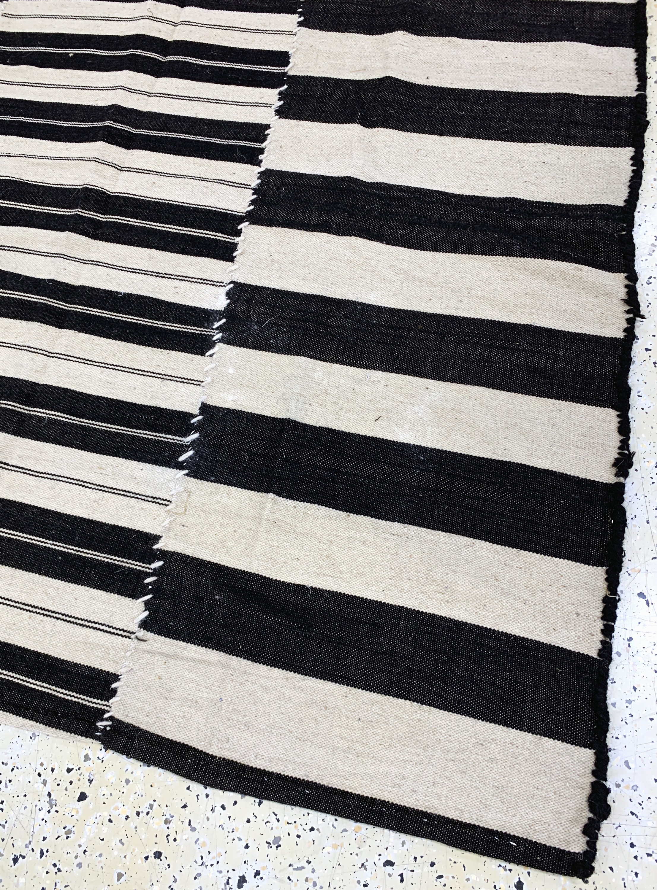 Detail d: Mazandaran Kelim(3 Bahnig), Persien, Anfang20.Jhd, Wolle auf Wolle, ca. 390 x 175 cm, EHZ: 2