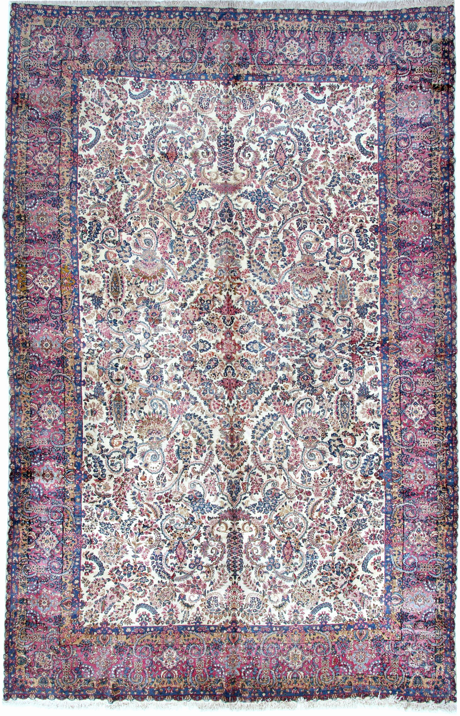 Image 27035291 - Kerman´Lawar´antik, Persien, um 1900, Wolleauf Baumwolle, ca. 460 x 310 cm, gereinigt, ...