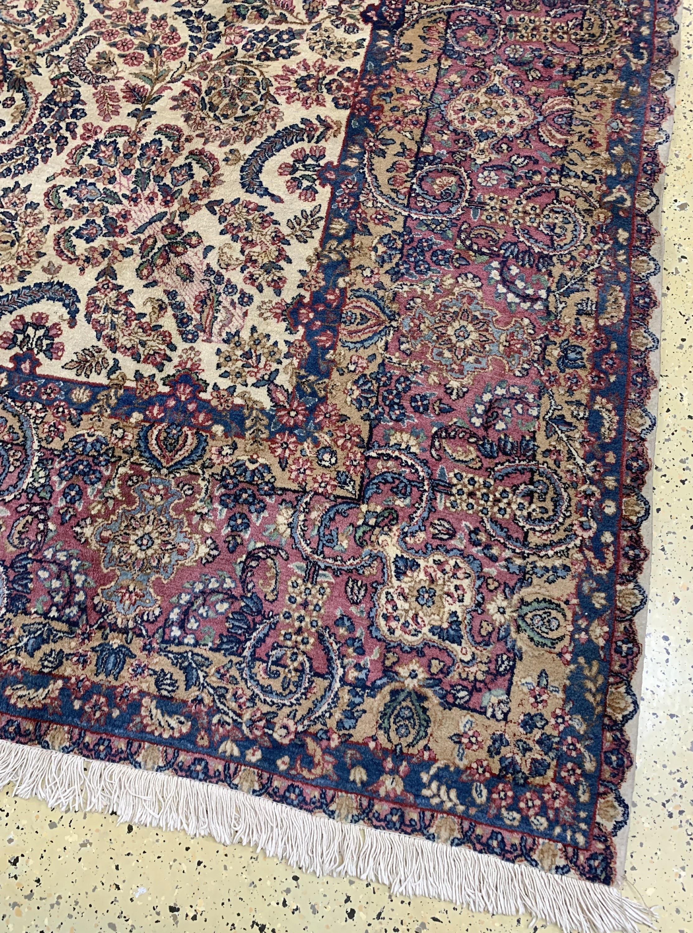 Detail a: Kerman"Lawar"antik, Persien, um 1900, Wolleauf Baumwolle, ca. 460 x 310 cm, gereinigt, EHZ: 2