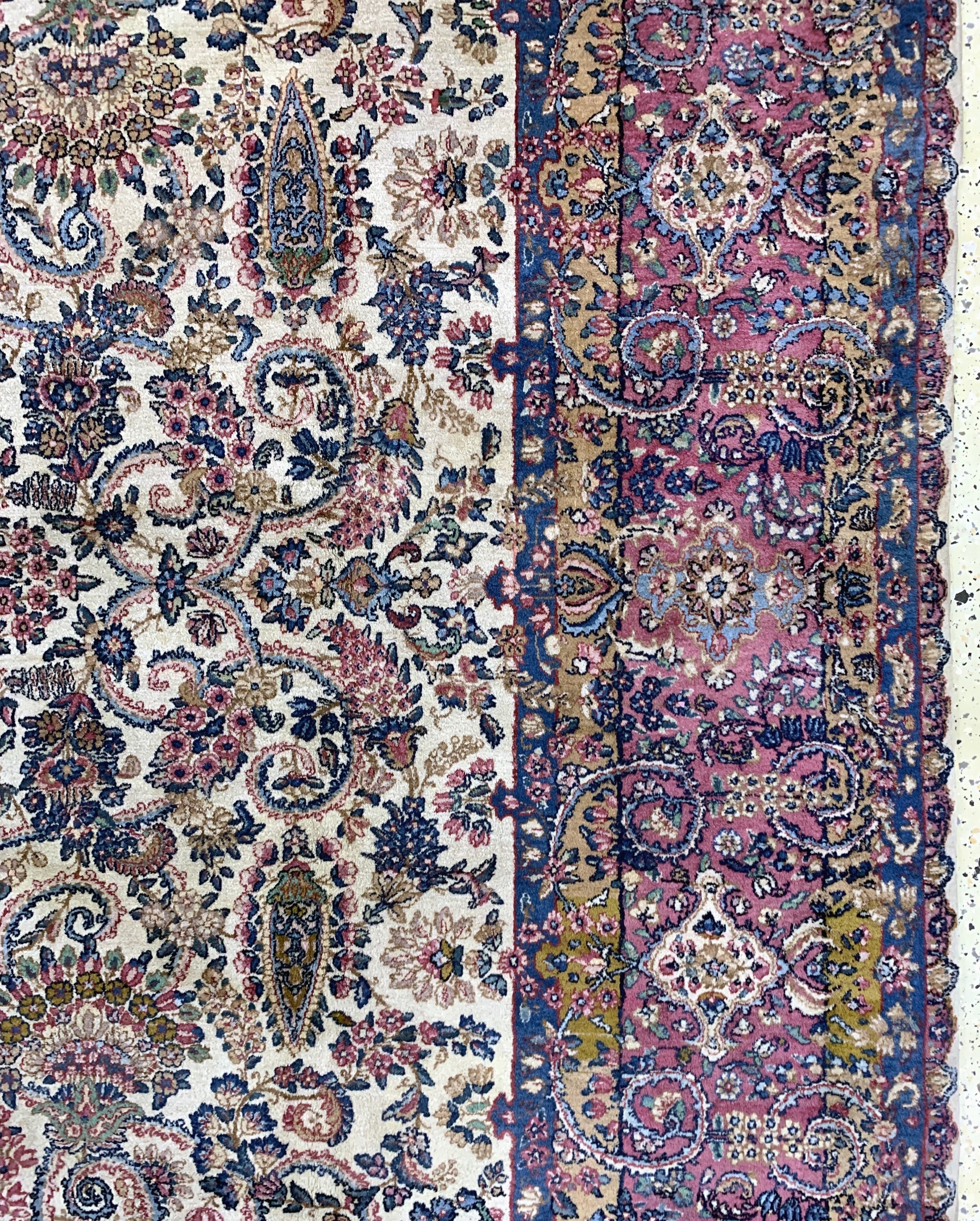 Detail f: Kerman"Lawar"antik, Persien, um 1900, Wolleauf Baumwolle, ca. 460 x 310 cm, gereinigt, EHZ: 2