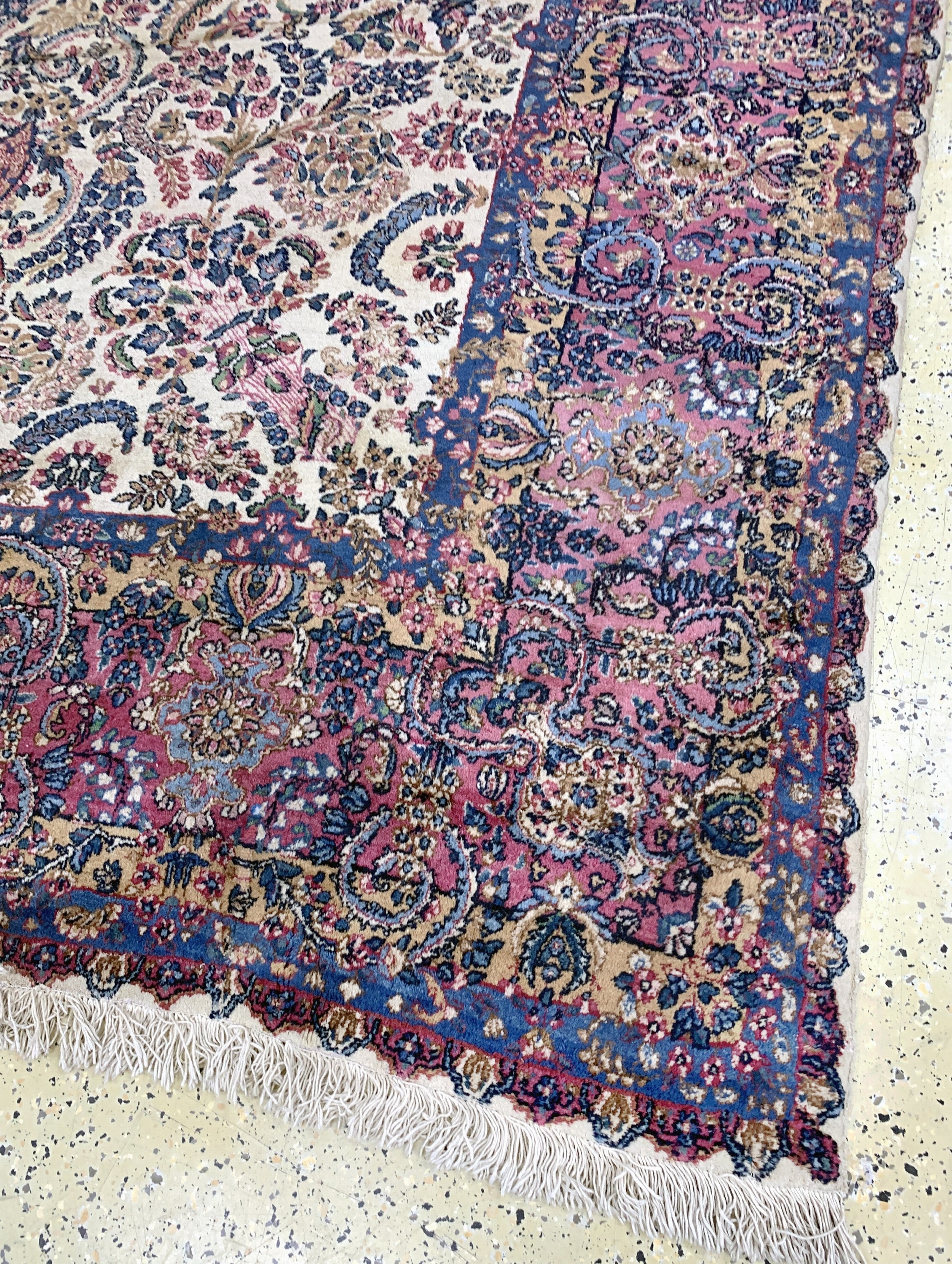 Detail g: Kerman"Lawar"antik, Persien, um 1900, Wolleauf Baumwolle, ca. 460 x 310 cm, gereinigt, EHZ: 2