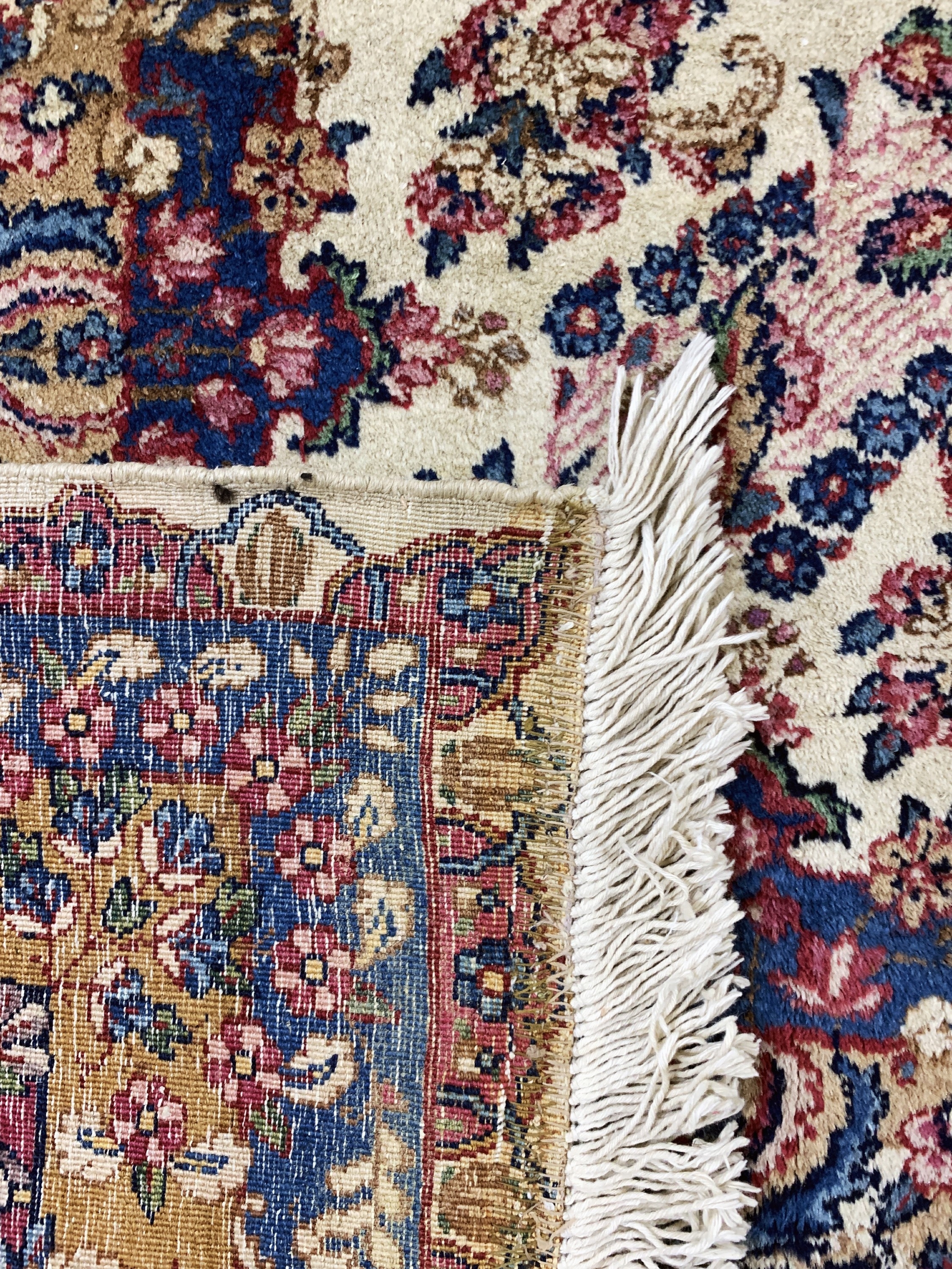 Detail k: Kerman"Lawar"antik, Persien, um 1900, Wolleauf Baumwolle, ca. 460 x 310 cm, gereinigt, EHZ: 2