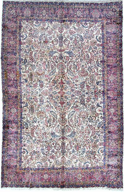 Image Kerman´Lawar´antik, Persien, um 1900, Wolleauf Baumwolle, ca. 460 x 310 cm, gereinigt, ...