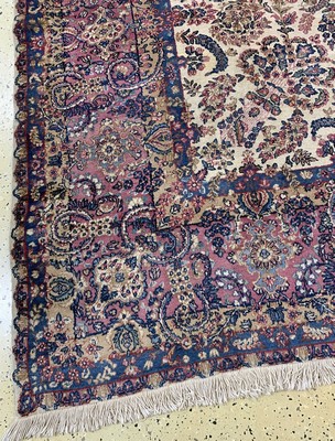 27035291c - Kerman´Lawar´antik, Persien, um 1900, Wolleauf Baumwolle, ca. 460 x 310 cm, gereinigt, ...