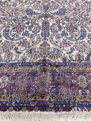 27035291h - Kerman´Lawar´antik, Persien, um 1900, Wolleauf Baumwolle, ca. 460 x 310 cm, gereinigt, ...