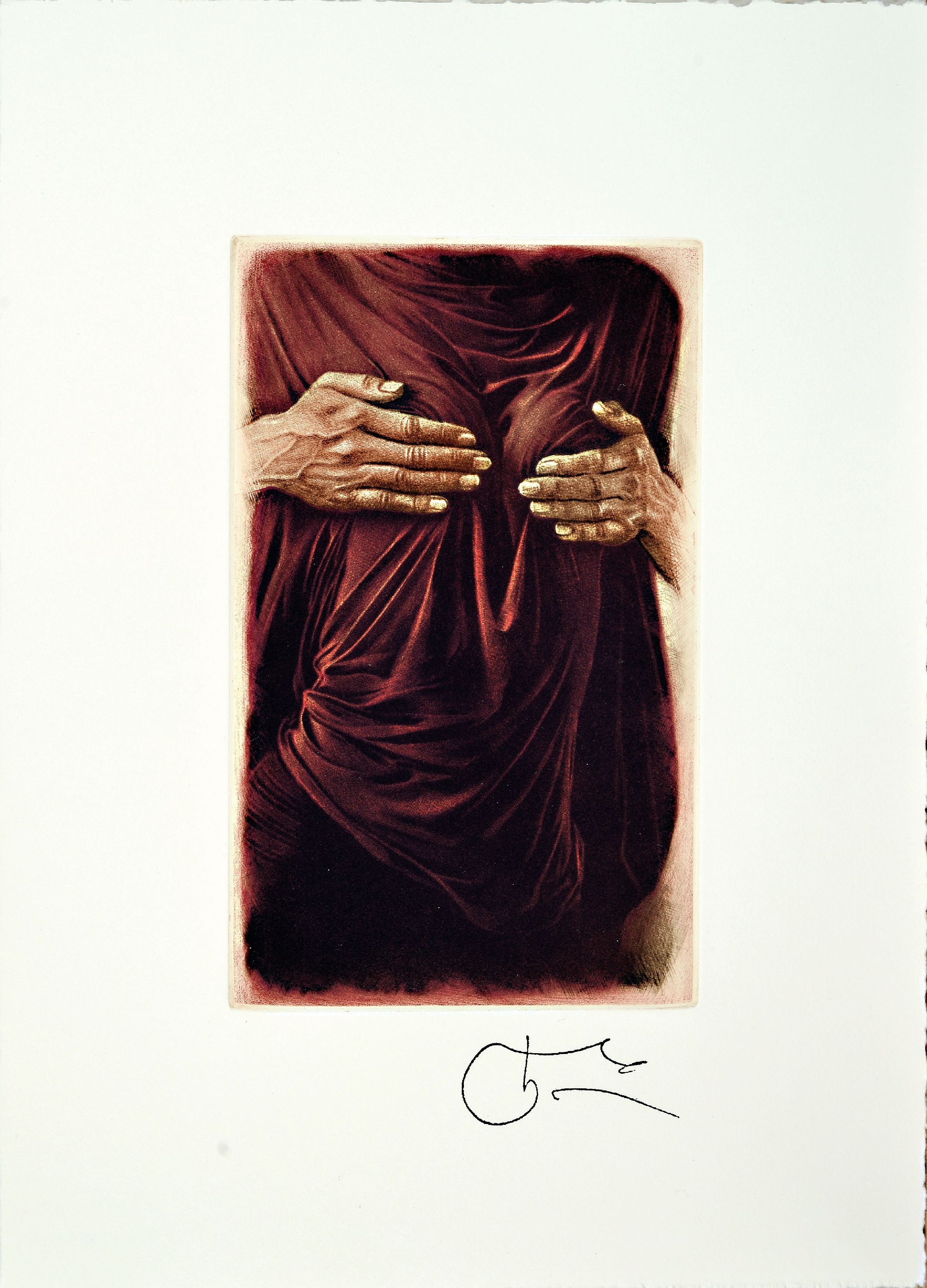 Detail k: Willi Kissmer, 1951-2018, Seide 2000, Radierung mit Stempelsignatur und Nachlaßstempel, ca. 34x24,5 cm
