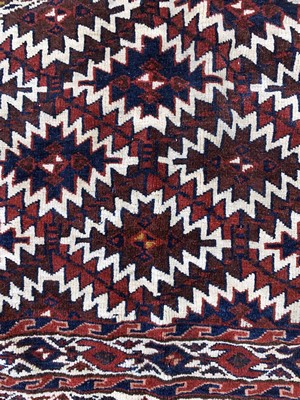 27035324c - Yomud´Asmalyk´, Turkmenistan, Anfang 20.Jhd, Wolle auf Wolle, ca. 104 x 75 cm, EHZ:2