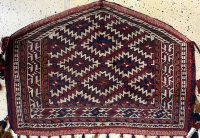 27035324d - Yomud´Asmalyk´, Turkmenistan, Anfang 20.Jhd, Wolle auf Wolle, ca. 104 x 75 cm, EHZ:2