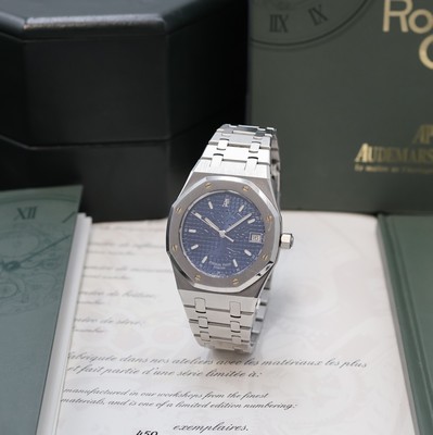 Image AUDEMARS PIGUET Royal Oak rare, to 450 pieces limited gents wristwatch ´Foundation Time ...