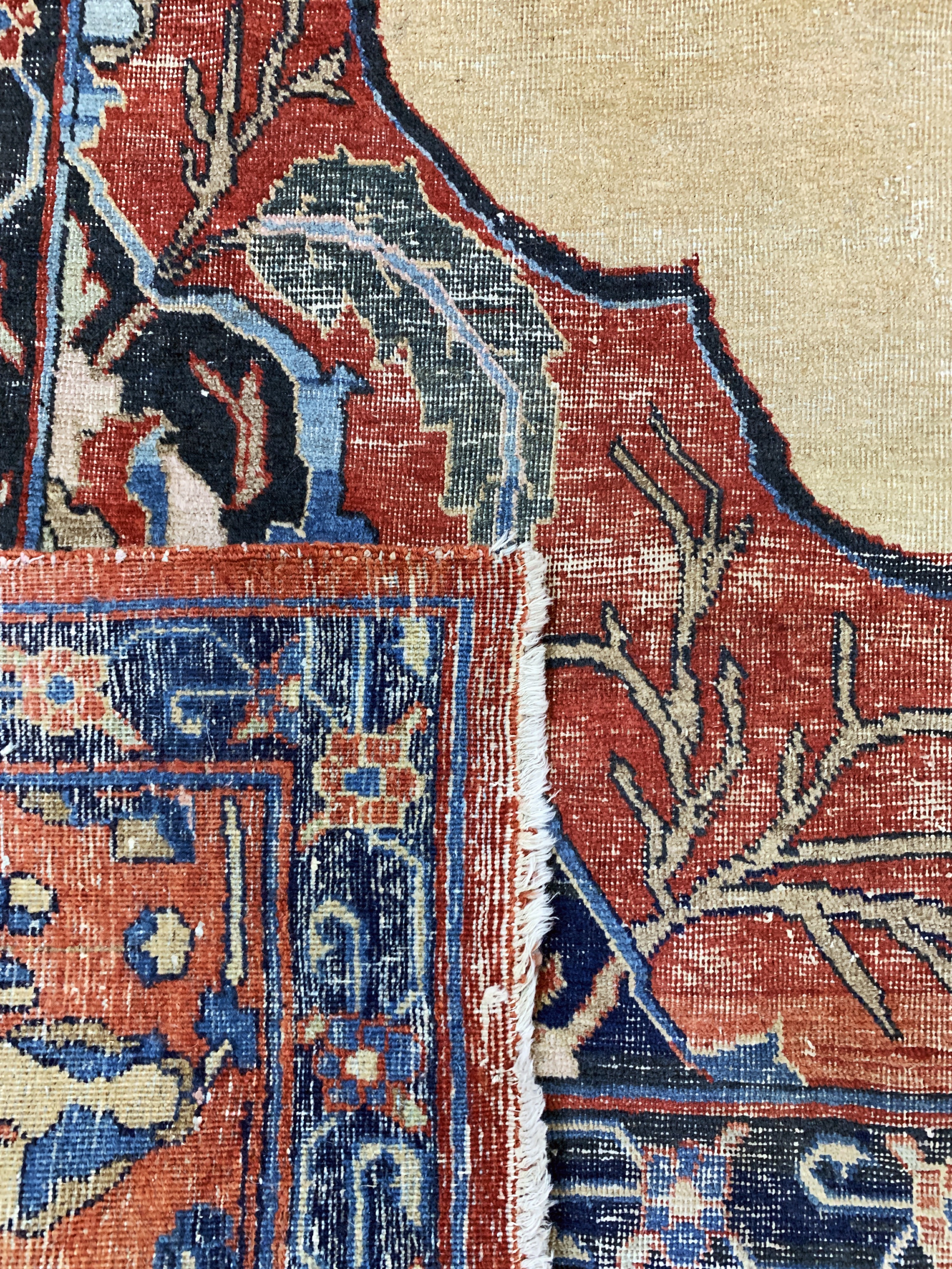 Detail i: Antiker Täbriz, Persien, um 1900, Wolle aufBaumwolle, ca. 390 x 280 cm, EHZ: 4