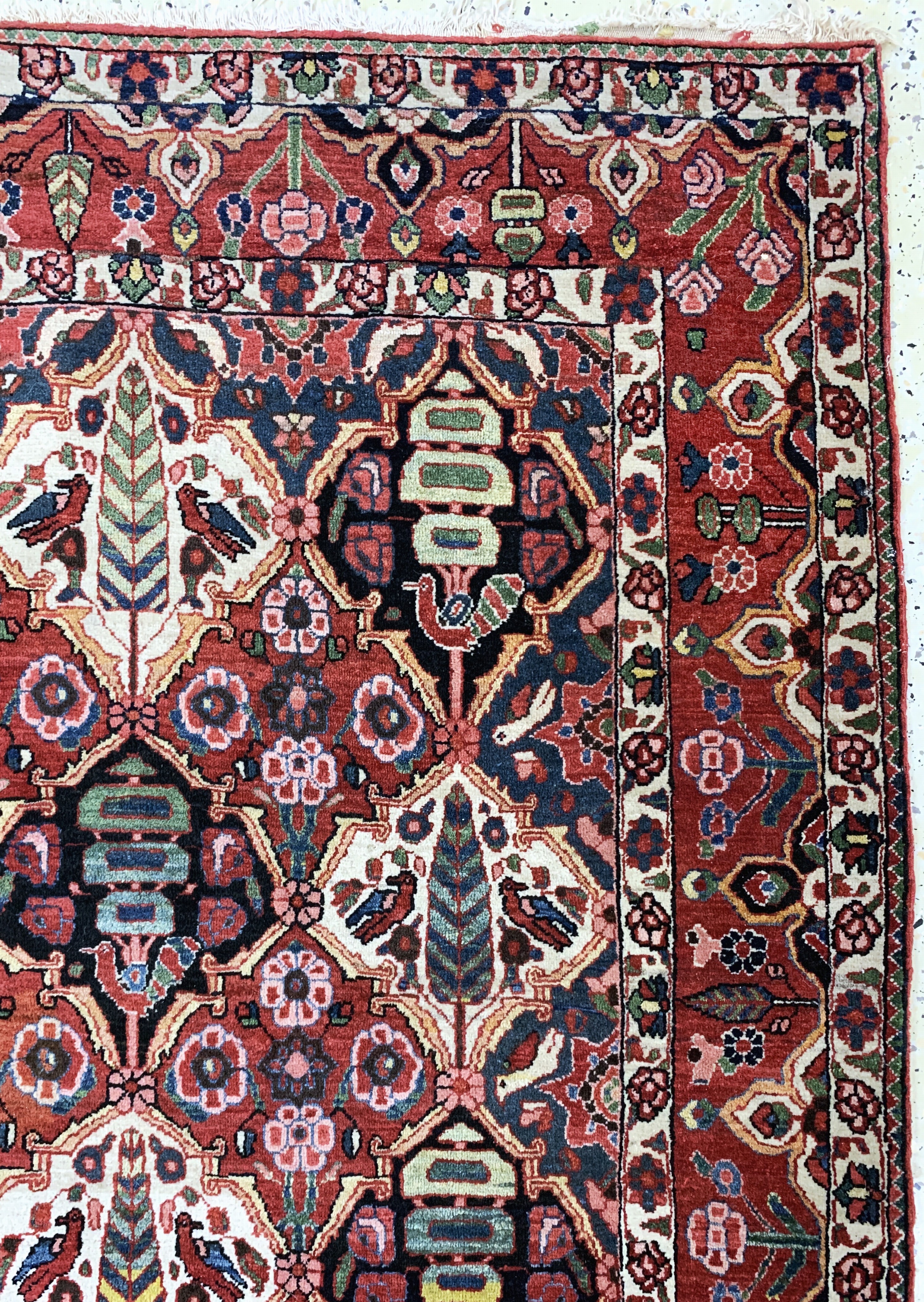 Detail d: Saman Bachtiar, Persien, Anfang 20.Jhd, Wolle auf Baumwolle, ca. 203 x 138 cm, EHZ: 2-3