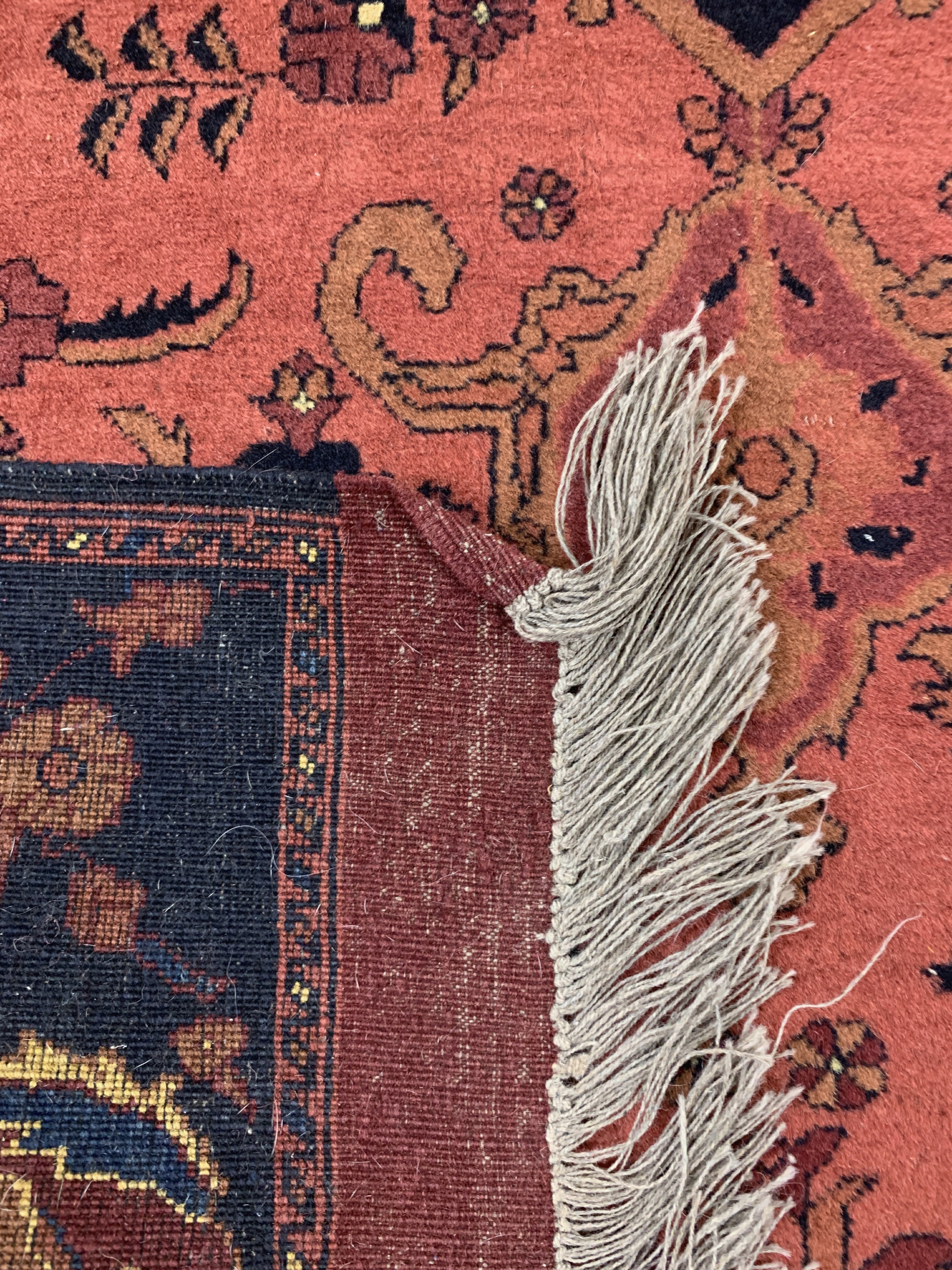 Detail e: Khalmohammadi, Afghanistan, Ende 20.Jhd, Wolle auf Wolle, ca. 206 x 127 cm, EHZ: 2