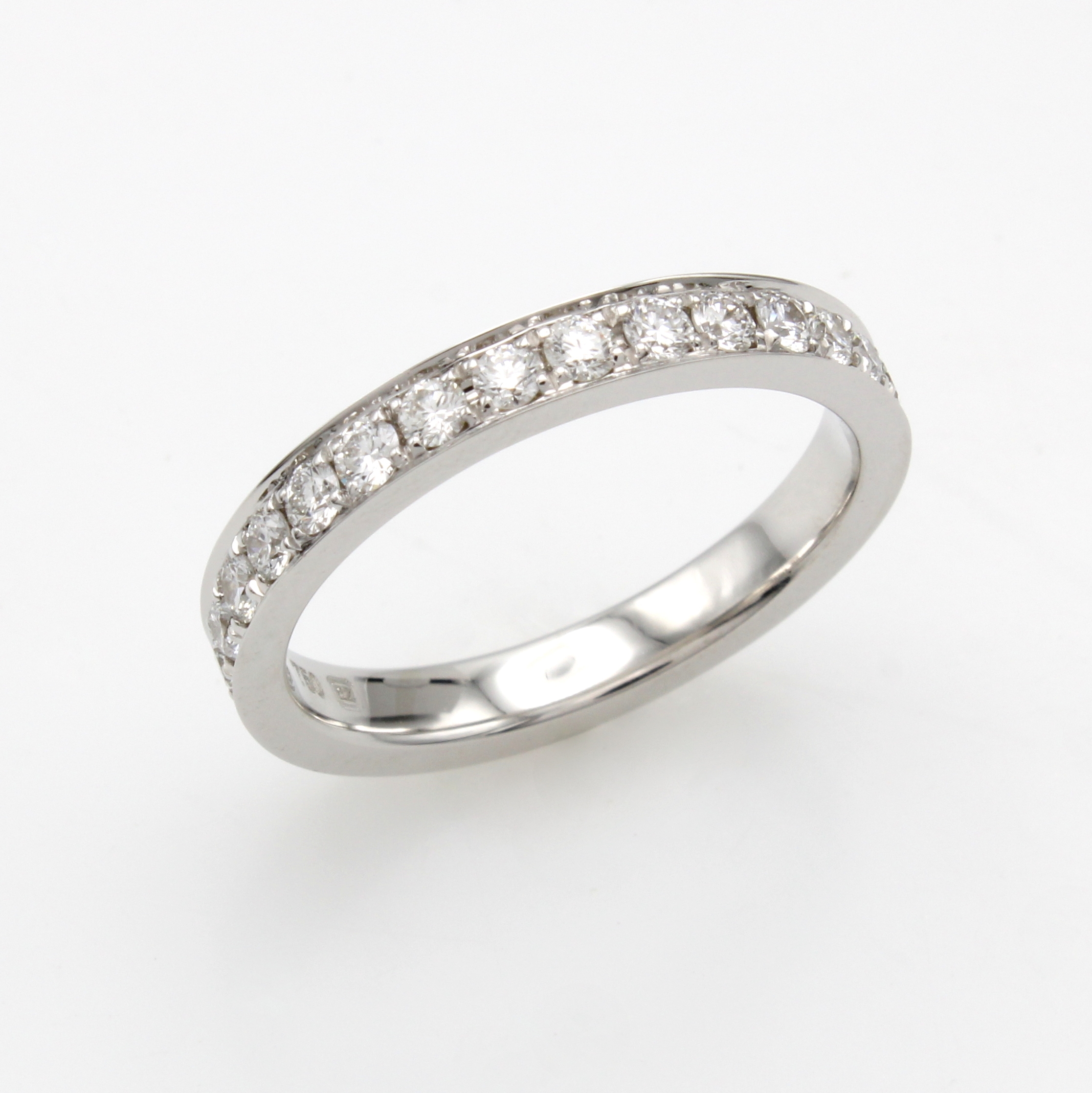 Image 27035454 - Memoryring mit Brillanten, WG 750/000, Brill. zus. ca. 0.98 ct feines Weiß/si, RW ca.55 ...