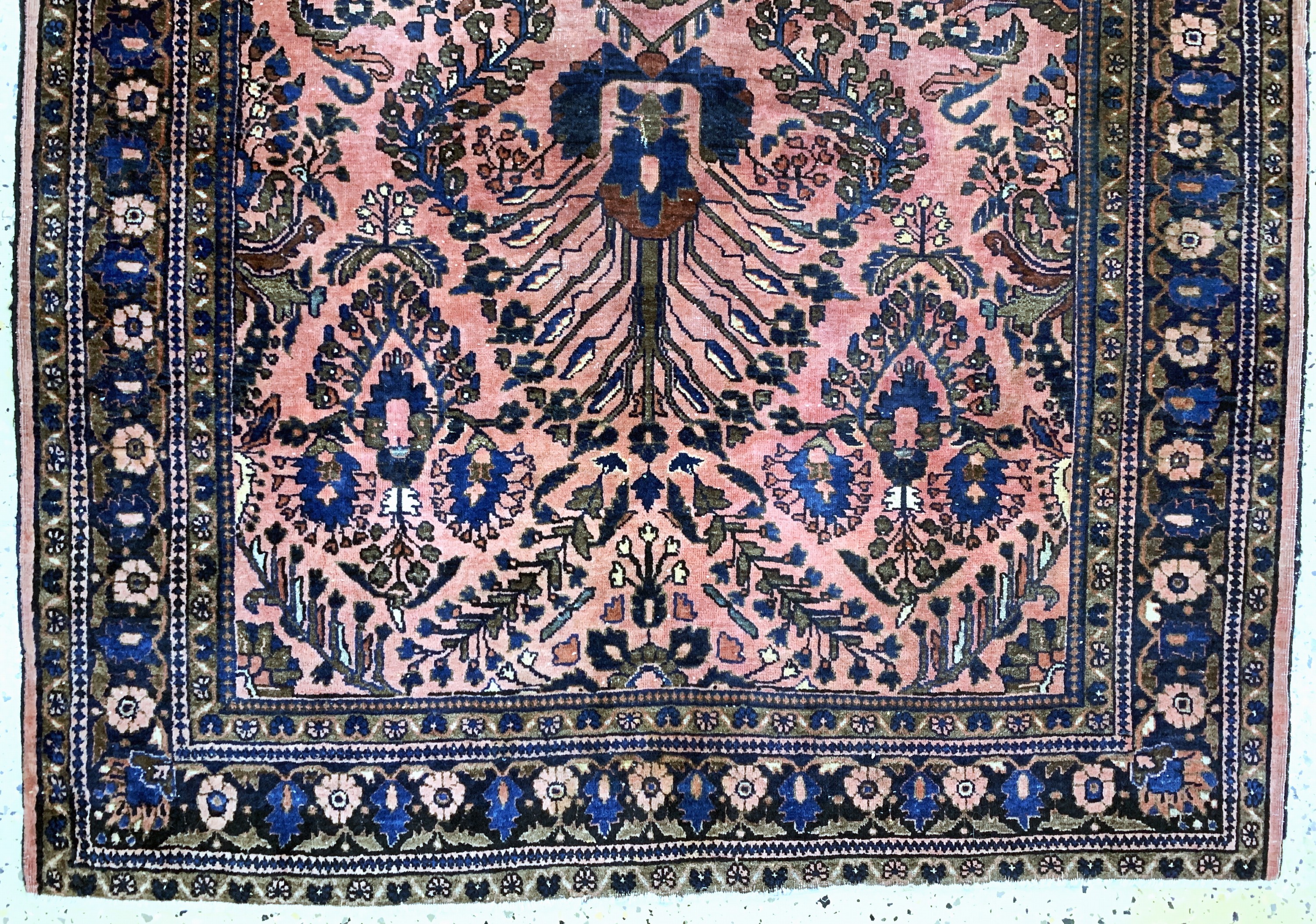 Detail b: Us Re-Import Sarogh, Persien, um 1900, Wolle auf Baumwolle, ca. 145 x 105 cm, EHZ: 3