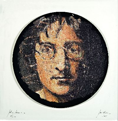Image Oliver Jordan, geb. 1958 Essen, ´John Lennon´, 2005, Ed. 1/50, Acryl auf Vinyl, ´John ...