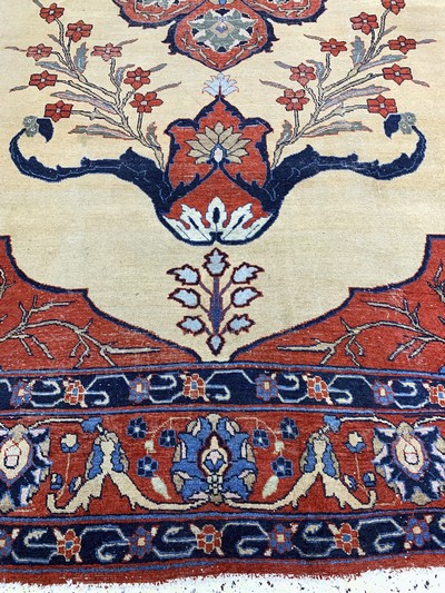 27035441f - Antiker Täbriz, Persien, um 1900, Wolle aufBaumwolle, ca. 390 x 280 cm, EHZ: 4 ...