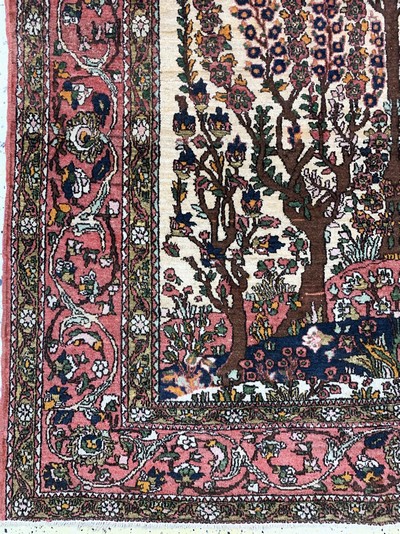 27035443b - Antiker Bachtiar, Persien, um 1900, Wolle auf Baumwolle, ca. 200 x 147 cm, EHZ: 2-3 ...