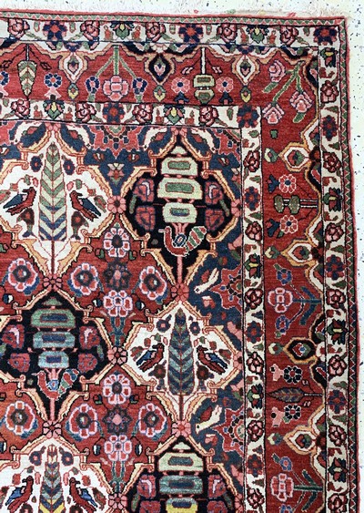 27035446d - Saman Bachtiar, Persien, Anfang 20.Jhd, Wolle auf Baumwolle, ca. 203 x 138 cm, EHZ: 2-3 ...