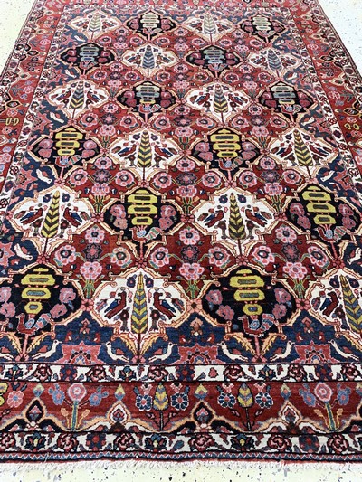 27035446e - Saman Bachtiar, Persien, Anfang 20.Jhd, Wolle auf Baumwolle, ca. 203 x 138 cm, EHZ: 2-3 ...