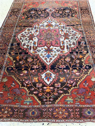 27035448e - Antiker Farahan, Persien, 19.Jhd, Wolle aufBaumwolle, ca. 193 x 130 cm, EHZ: 2-3 ...