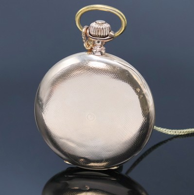 27035853c - IWC Herrensavonette in RG 585/000, Schweiz um 1895, guill. 3-Deckel-Goldgeh. dell./ ...